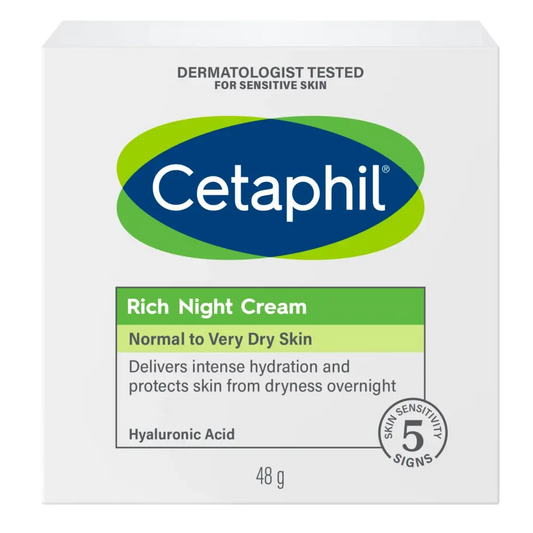 Cetaphil Rich Night Cream 48g with Hyaluronic Acid