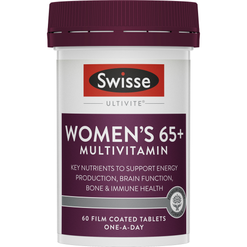 Swisse Ultivite Women's 65+ Multivitamin 60 Tablets 65+ Years Womens Health