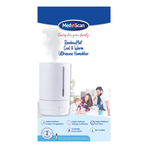 Medescan Rainbow Mist Cool & Warm Ultrasonic Humdifier