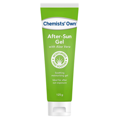 3 x Chemist's Own After Sun Gel ALOE VERA GEL 125g Tube