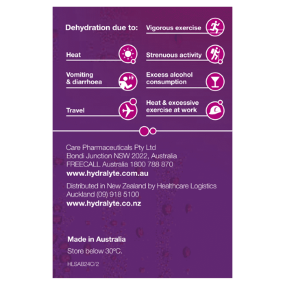 Hydralyte Electrolyte Powder 24 Sachets – Apple Blackcurrant