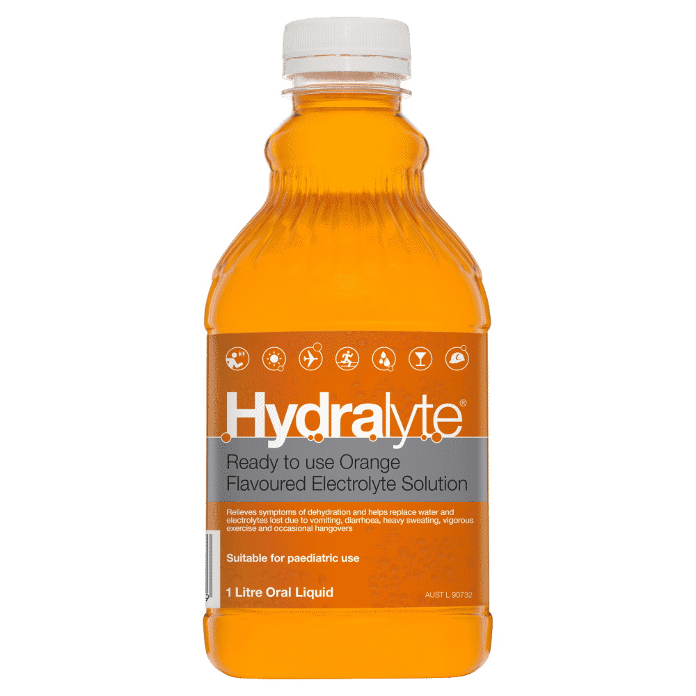Hydralyte Electrolyte Solution 1 Litre – Orange