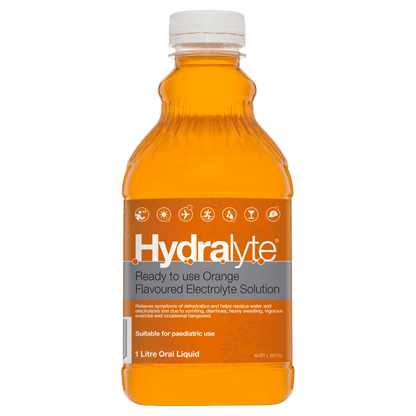 Hydralyte Electrolyte Solution 1 Litre – Orange