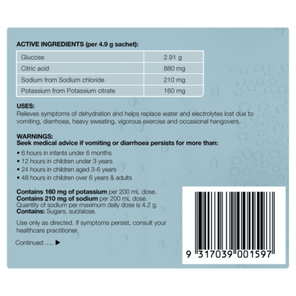 Hydralyte Electrolyte Powder 10 Sachets – Lemonade