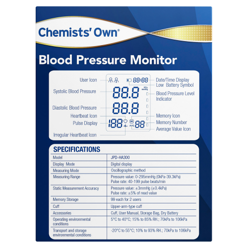 Chemists' Own Blood Pressure Monitor