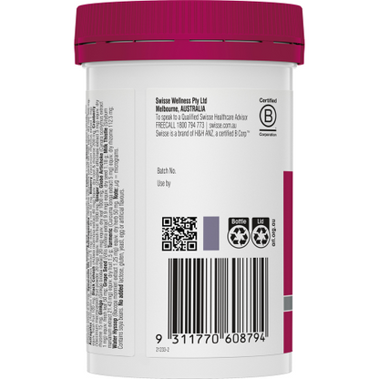 Swisse Ultivite Women's 50+ Multivitamin 90 Tablets Supports Energy Production