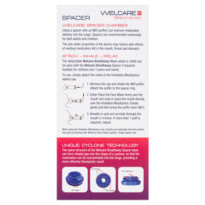 Welcare Spacer With Child & Adult Mask 1 each