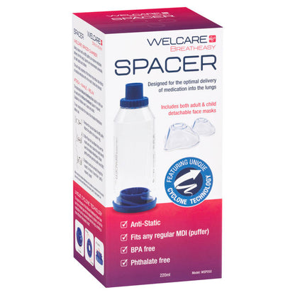 Welcare Spacer With Child & Adult Mask 1 each