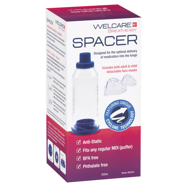 Welcare Spacer With Child & Adult Mask 1 each