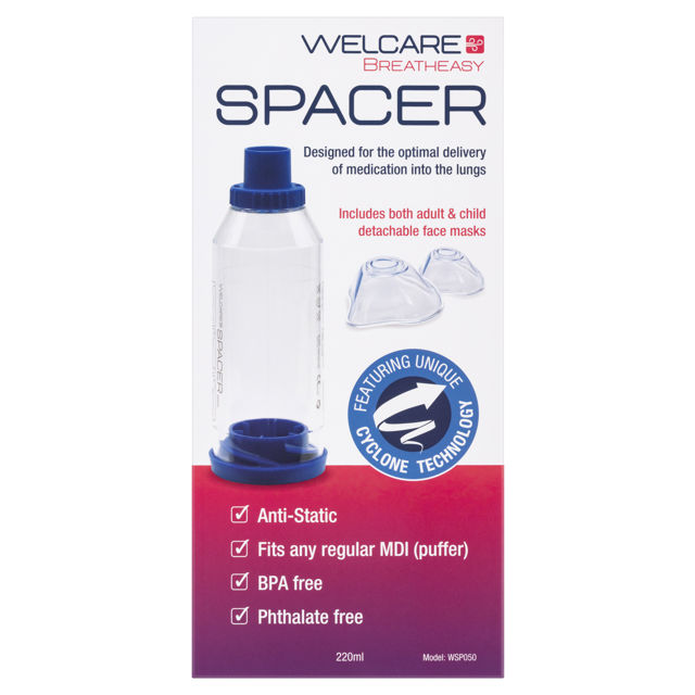 Welcare Spacer With Child & Adult Mask 1 each