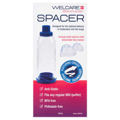 Welcare Spacer With Child & Adult Mask 1 each