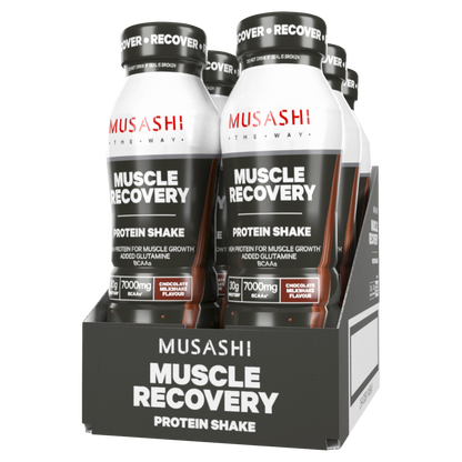 Musashi Muscle Recovery 6 x 375mL Protein Shakes Chocolate