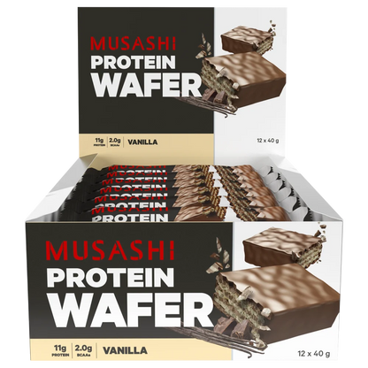 Musashi Protein Wafer 40g x 12 Bars