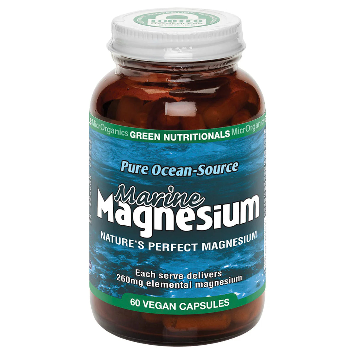 MicrOrganics Green Nutritionals Marine Magnesium 260mg 60 VegeCaps