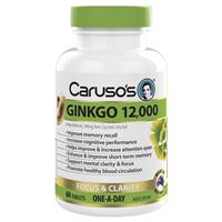 Carusos Ginkgo 12000 60 Tablets
