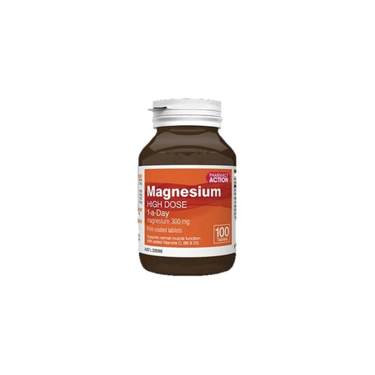 Pharmacy Action Magnesium High Dose 100 tablets