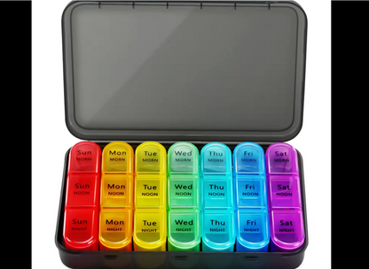7grid/14grid/28grid/21grid compartments Daily Detachable Weekly Pill Box Organizer Case Holder Dispenser