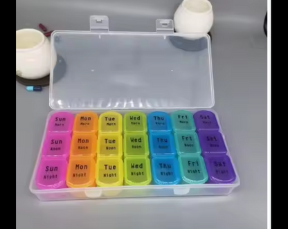 7grid/14grid/28grid/21grid compartments Daily Detachable Weekly Pill Box Organizer Case Holder Dispenser