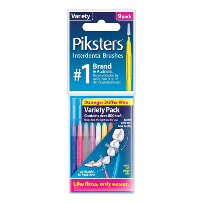 Piksters Interdental Brush Variety 9 Pack