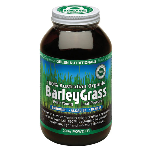 MicrOrganics Green Nutritionals Australian Organic BarleyGrass 200g