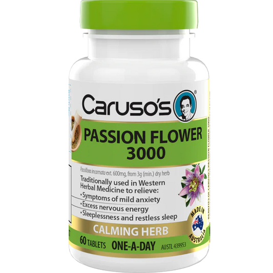 Caruso's Natural Health Passion Flower 3000 60 Tablets