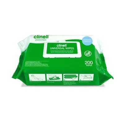 Clinell Universal Sanitising Wipes Pack 200 Each