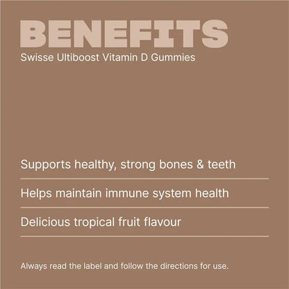 Swisse Ultiboost Vitamin D Gummies 60 Pack