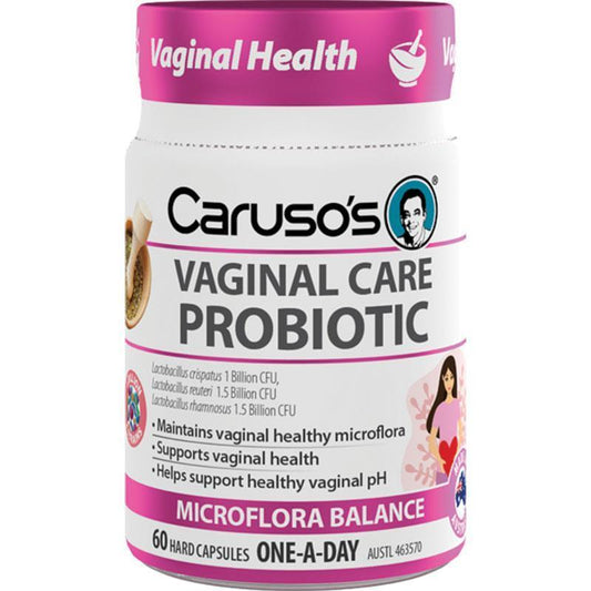 Carusos Probiotic Vaginal Care 60 Capsules
