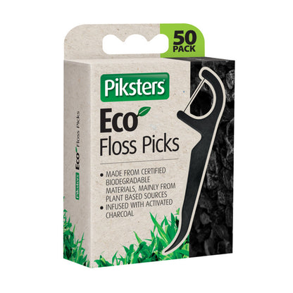 Piksters Eco Floss Picks 50 Pack