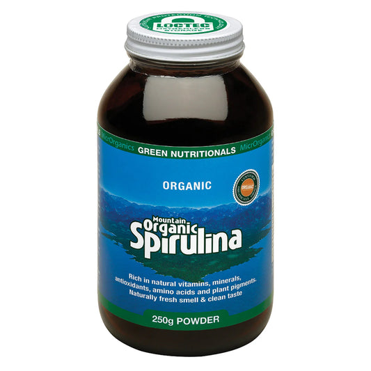 MicrOrganics Green Nutritionals Mountain Organic Spirulina Powder 250g
