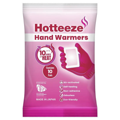 Hotteeze Heat Pads Hand Warmers 10 Pack