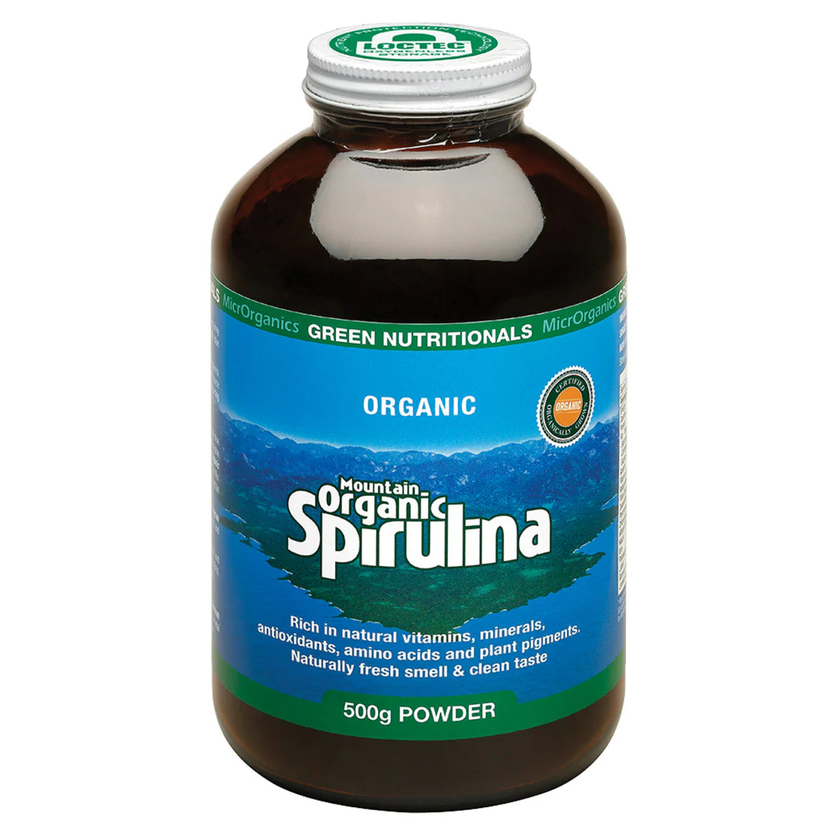 MicrOrganics Green Nutritionals Mountain Organic Spirulina Powder 500g