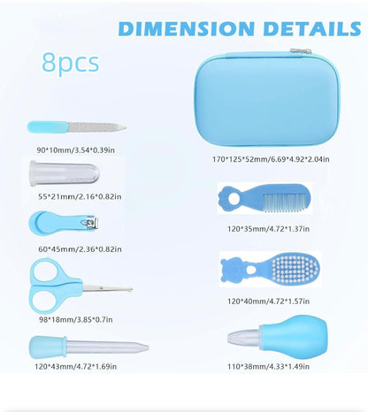 Baby Grooming Kit, eight piece set Infant Safety Care Set