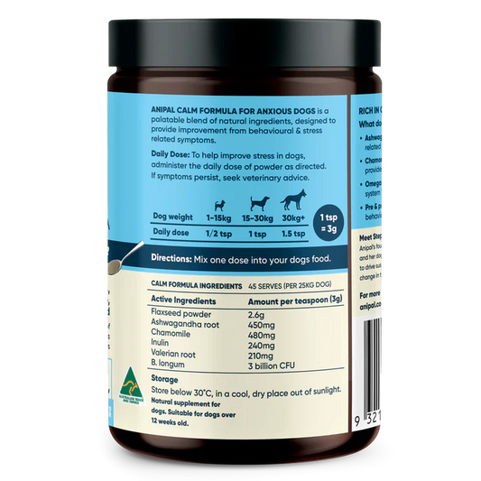 Anipal Calm Formula for Anxious Dogs 135G