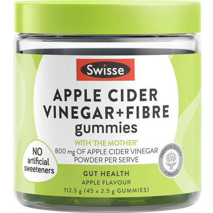 Swisse Apple Cider Vinegar + Fibre Gummies 45 Pk