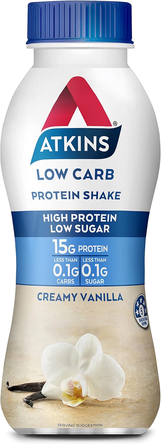 Atkins ready to drink 330ml  Protein Shake Vanilla x 6