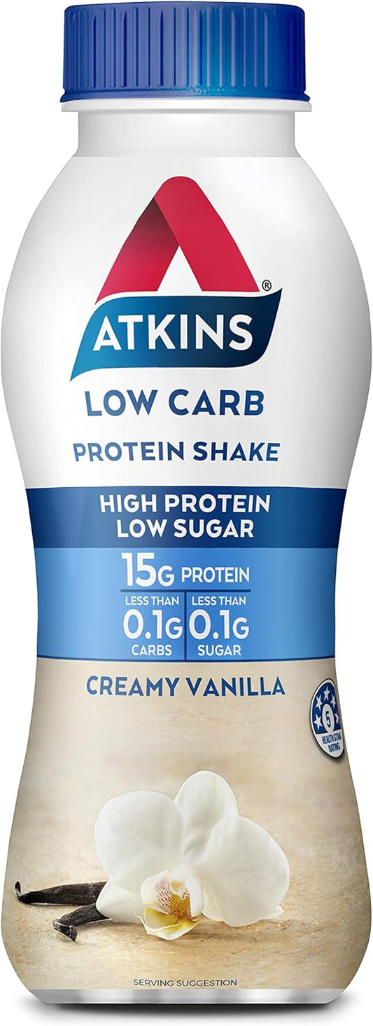 Atkins ready to drink 330ml  Protein Shake Vanilla x 6