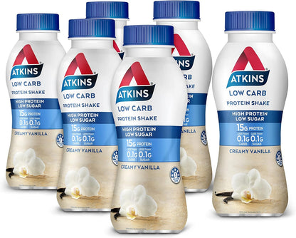 Atkins ready to drink 330ml  Protein Shake Vanilla x 6