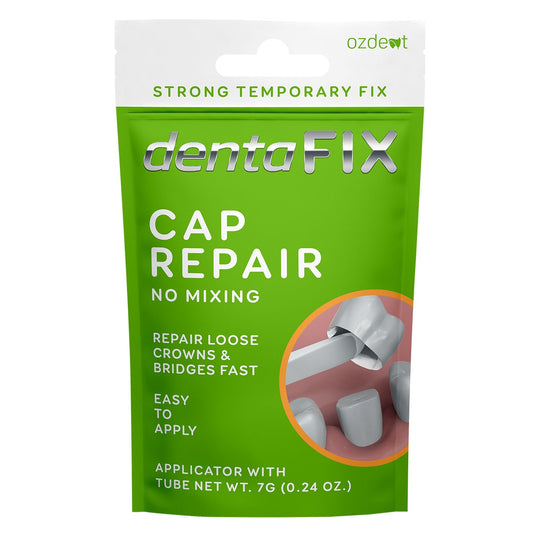 DentaFix Temporary Cap Repair Dental Cement No Gum Irritation Pain Relief