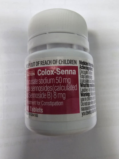 Pharmacy action laxative with colox-Senna 90 tablets