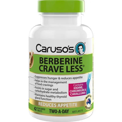 Caruso’s Berberine Crave Less 42 Tablets