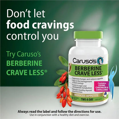 Caruso’s Berberine Crave Less 42 Tablets