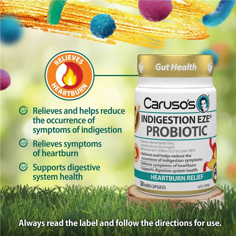 Caruso’s Indigestion Eze Probiotic 50 Capsules