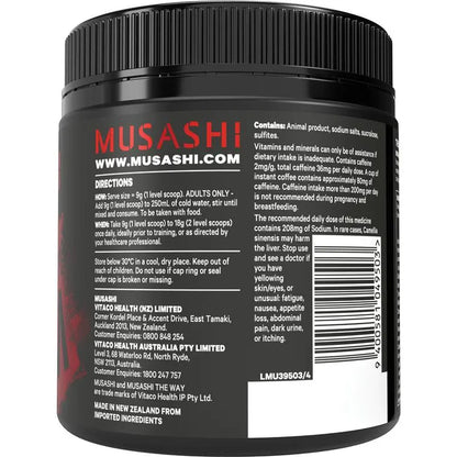 Musashi Shred Matrix 270g Oral Powder - Passionfruit Flavour Fat Metabolism