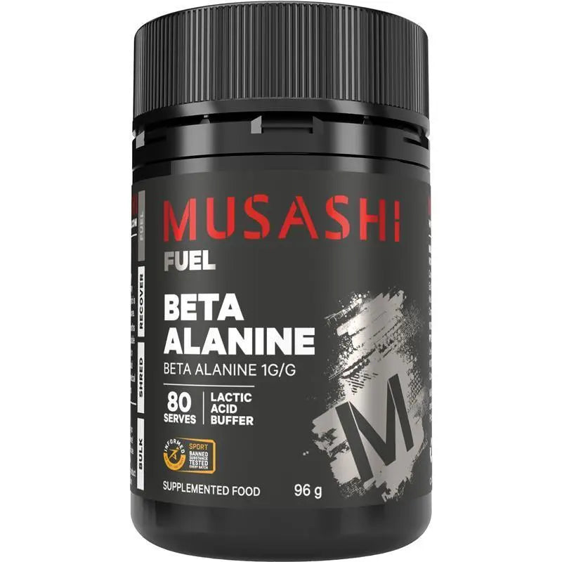 Musashi Beta Alanine 120g Oral Powder Unflavoured 1200mg Lactic Acid Buffer