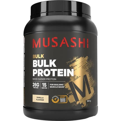 Musashi Bulk Protein Powder Choose 420g 900g 2KG & Chocolate OR Vanilla