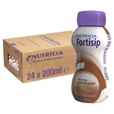 Nutricia Fortisip Bottle 24 x 200mL-Chocolate