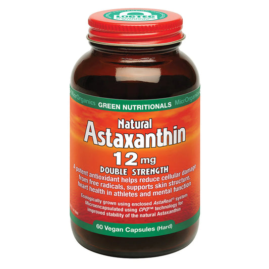 MicrOrganics Green Nutritionals Natural Astaxanthin 12mg 60 Capsules