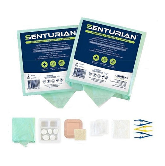 Senturian Skin Tear Pack 10cmx10cm, Carton of 40