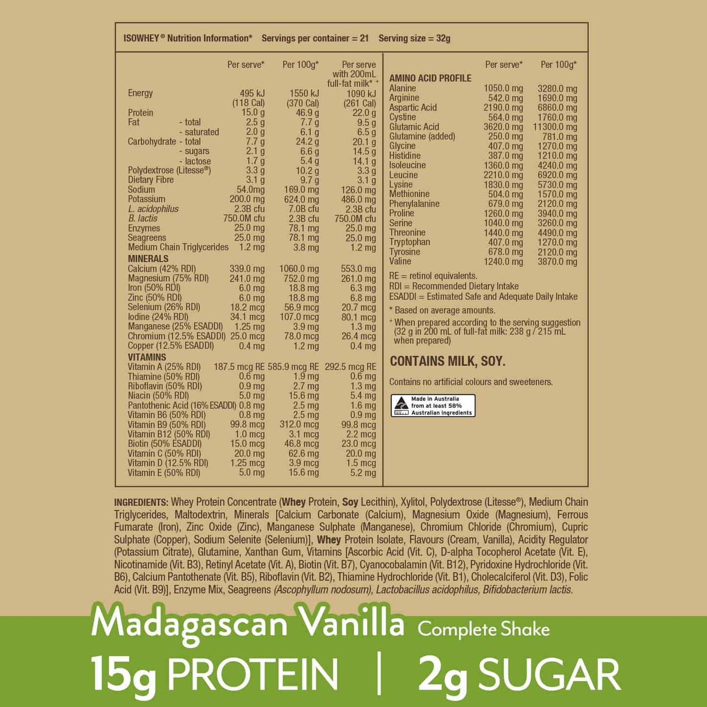 IsoWhey Complete Madagascan Vanilla 672g